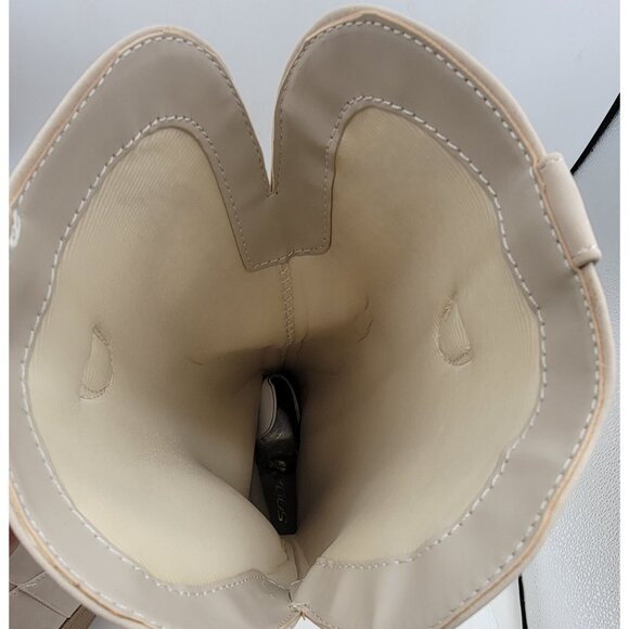 Soda Emery Boot Knee-High Western Boots Faux Suede Sand Womens Size 8.5 New - Picture 5 of 12